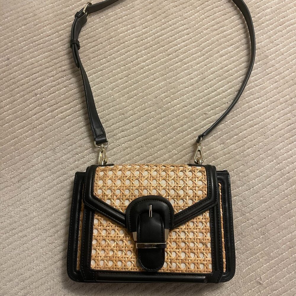 Zara Rafia Crossbody Bag